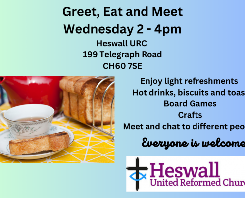 Greet, Eat and Meet new (A4 (Landscape))